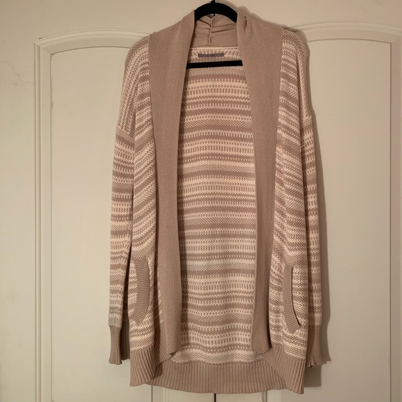 NORDSTROM Rubbish Open Front Stripe Knit Cardigan - Picture 2 of 6